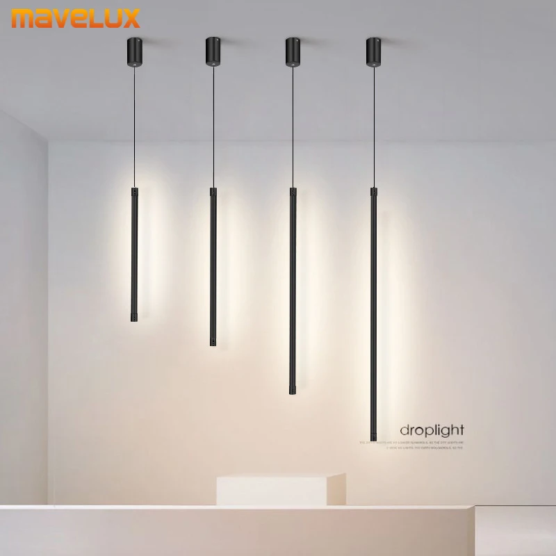 

Modern LED Strip Pendant Light Bedside Ceiling Lamps Droplight For Bedroom Living Room Home TV Decor Hanging Lighting Fixtures