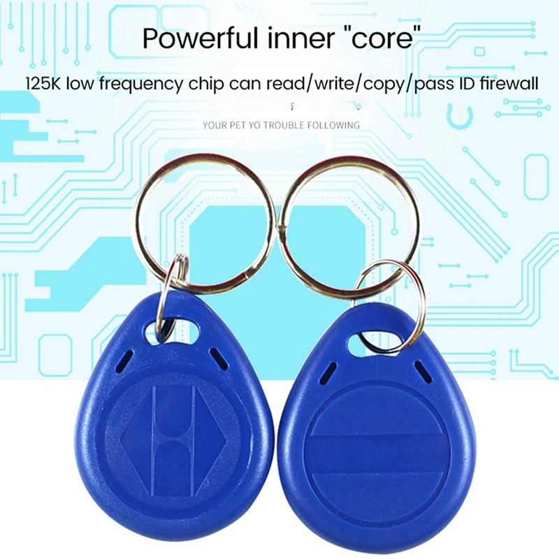 Smart-100 Buah Tag Token Kartu ID Kedekatan Fob Kunci RFID 125Khz Dapat Ditulis Ulang T5577 Universal
