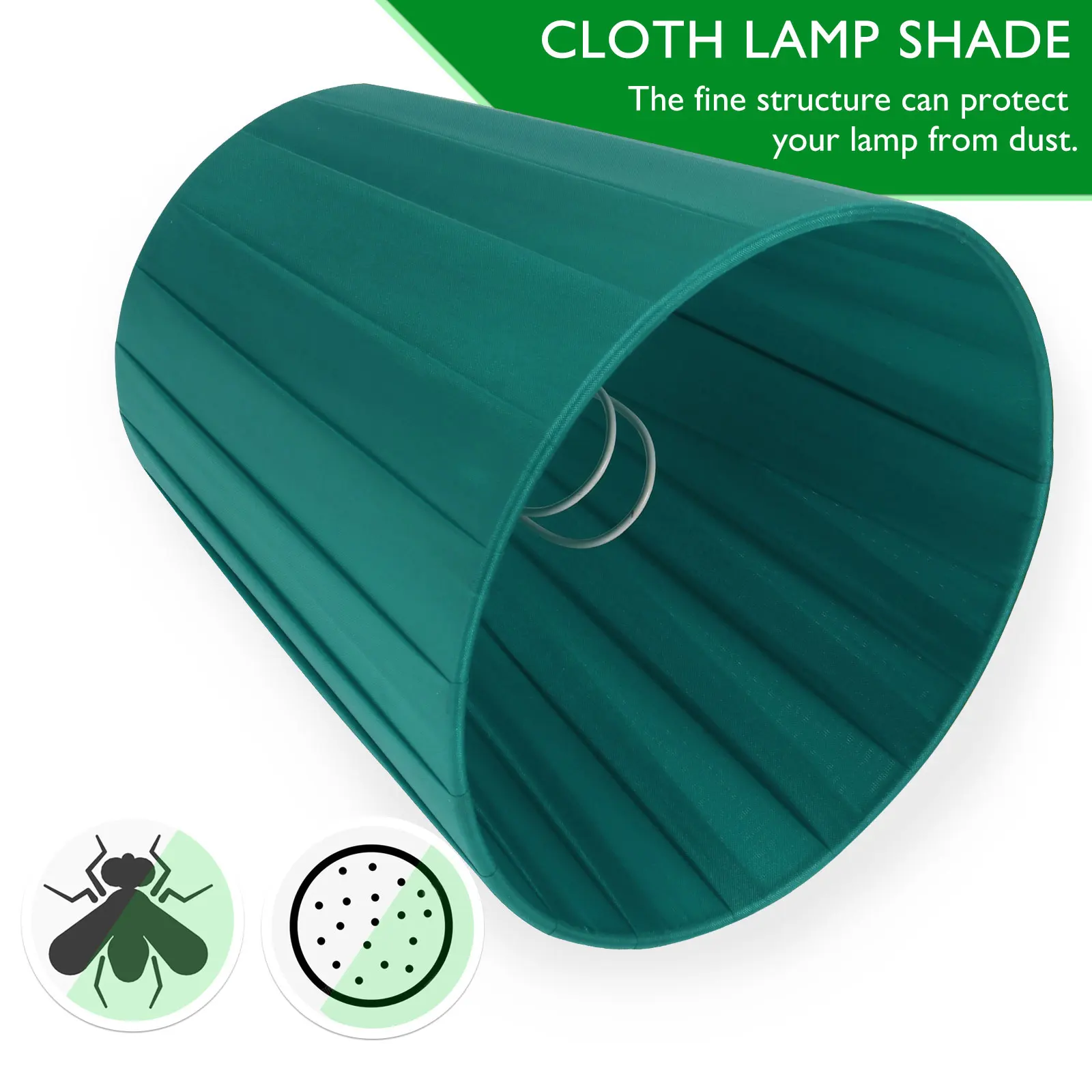 

Clamp Lampshade Cloth Green Durable Clip Bulb Cover For Wall Floor Ceiling Light Decor Accessories Mood Lighting Style