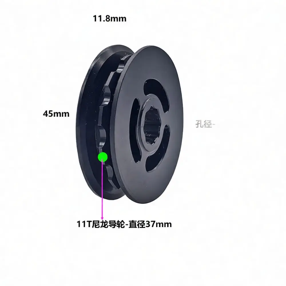 Bicycle Chain Guide Pulley 11T Nylon 10mm Bore For Folding Bike Rear Derailleur Jockey Wheel Smooth Cycling Spare Accessory