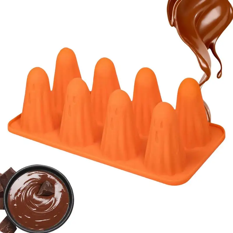 Ghost Silicone Chocolate Mold Halloween Decoration Candy Mold Halloween Kitchen Baking Decor Supplies for Jelly Chocolate Candy