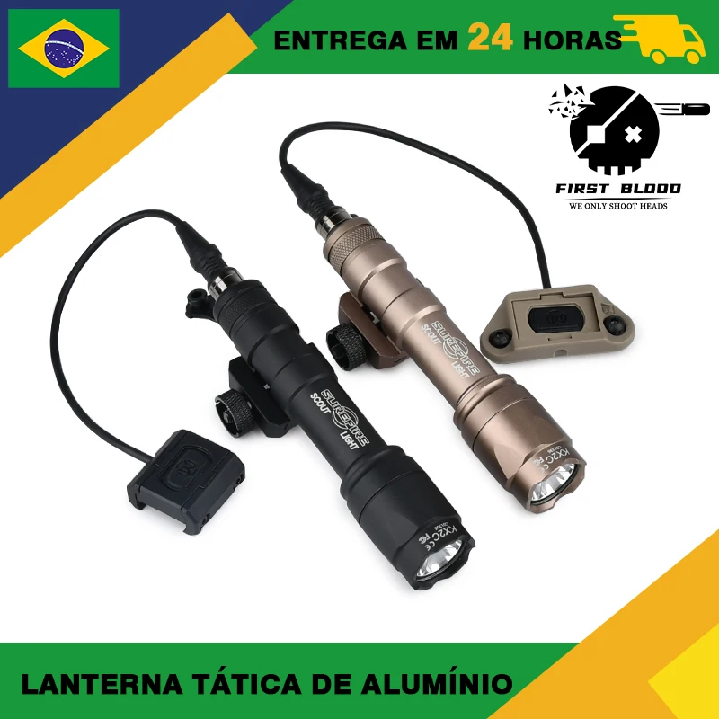 Surefire tático m600 m300 airsoft lanterna scout luz modbutton lite interruptor mlok keymod lâmpada led jogo ao ar livre brinquedo lâmpada