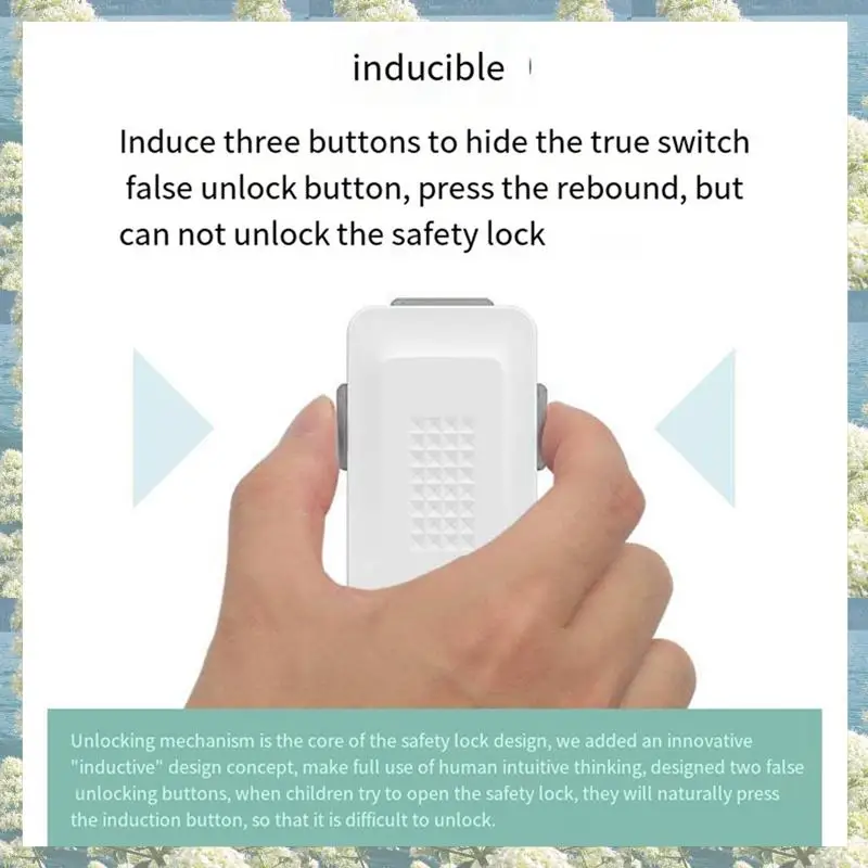 Perlindungan Kunci Kulkas Kunci Kabinet Sudut Kanan Pesawat Penggunaan Ganda Kunci Pengaman Anak 1Set
