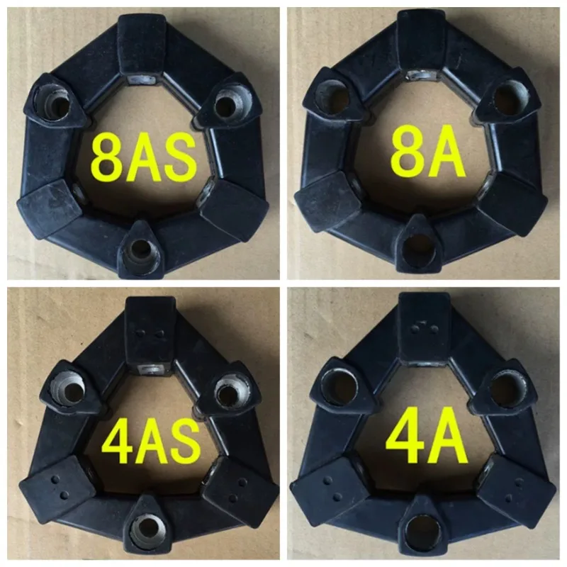 Black Flexible Rubber Coupling Replacement Part 4AS 8AS Series for Excavator Hydraulic Pump