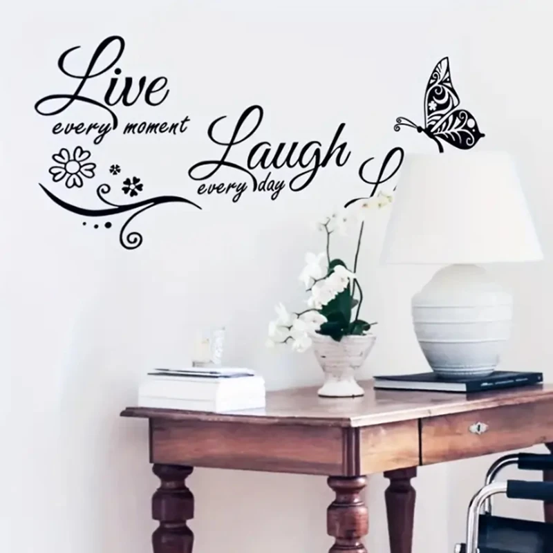 Removable Live Laugh Love Wall Sticker - Add Joy to Your Home Décor!