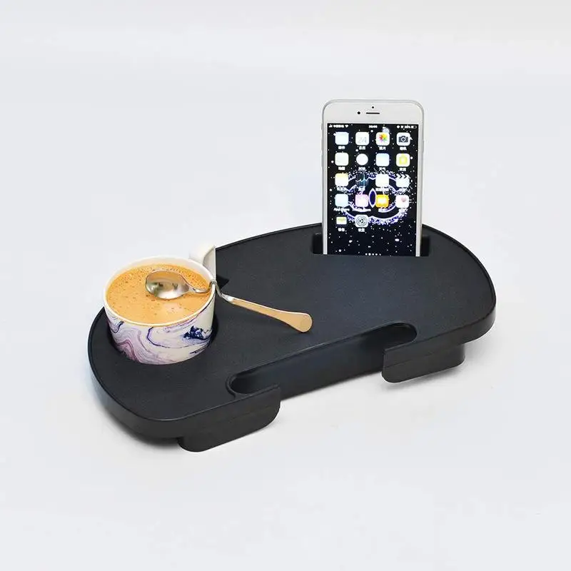 Portable Recliner Folding Chair Tray Drink Holder Side Tray Breakfast Beach Chair Cup Holder For Outdoor Camping Accessories view 3