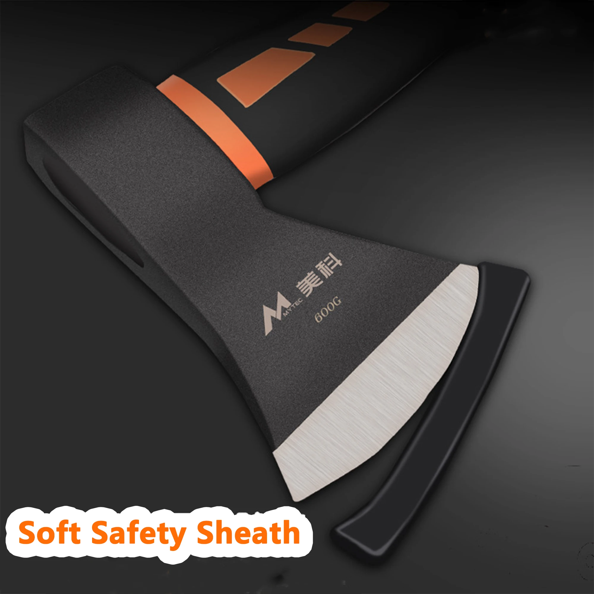 فأس تقسيم من الفولاذ عالي الكربون للحطب والتخييم والسجلات - فتحة متينة لجميع الأغراض #5