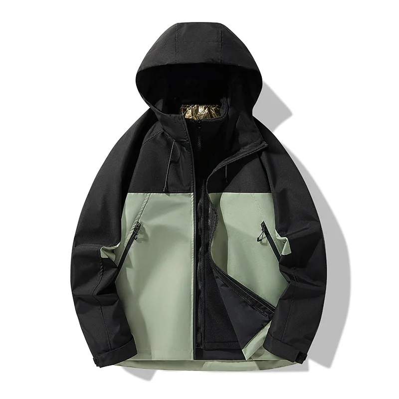 

2025 Autumn Winter New Cotton Jacket Unisex Graphene 3-in-1 Outdoor Windproof Trendy Brand Hiking Coat