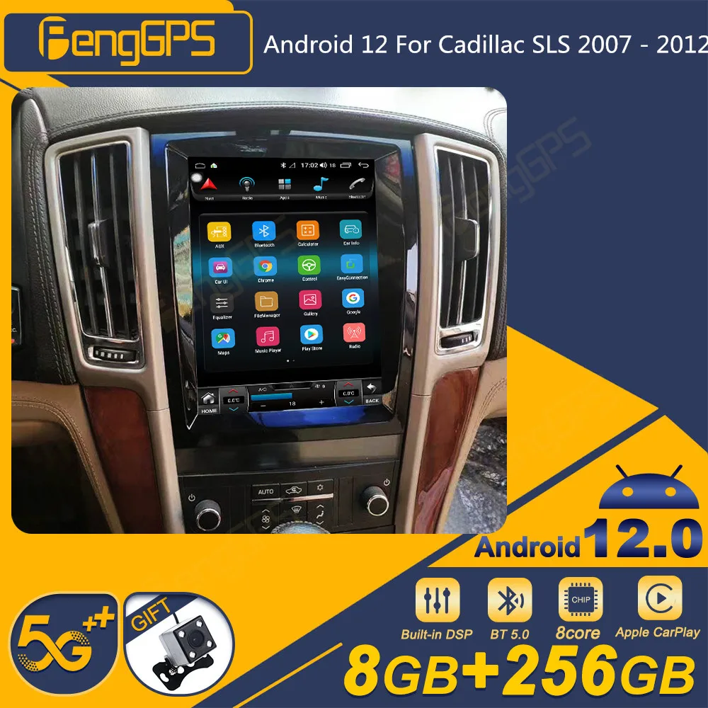 

Автомагнитола на Android 12 для Cadillac SLS 2007-2012, автомобильный радиоприемник с экраном Tesla, стереоприемник, Авторадио, мультимедийный плеер с GPS-Навигатором