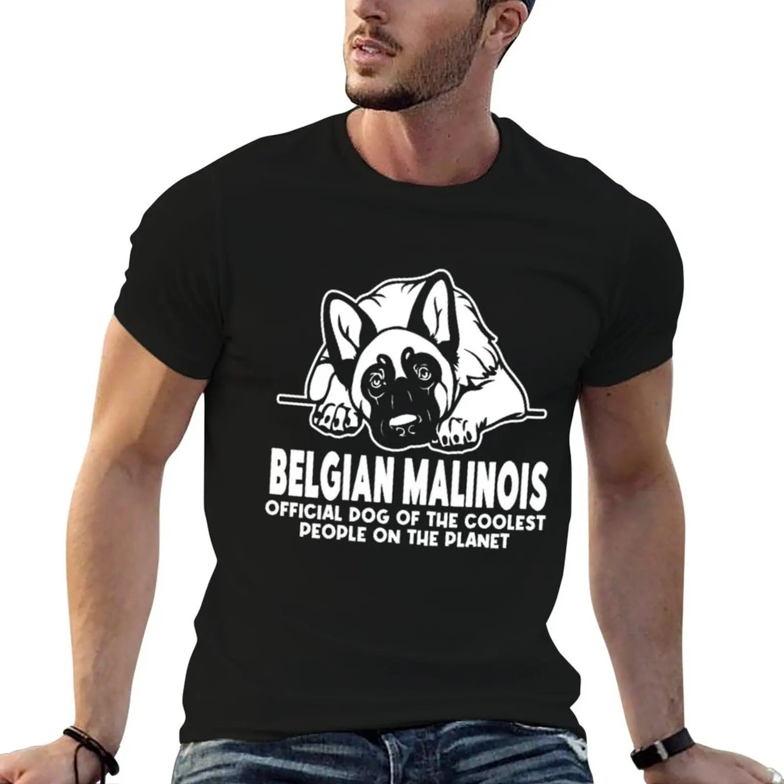 Belgian Malinois Dog Of The Coolest People T-Shirt anime stuff new edition blacks luxury clothes men