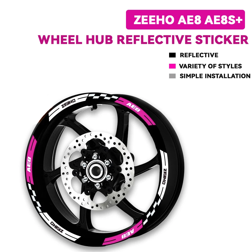 

For CFMOTO ZEEHO AE8 AE8 S+ AE8S AE8+ Motorcycle Accessories Wheel Hub Wheel Rim Sticker Reflective Stickers