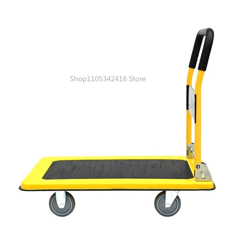 150KG 200KG 300KG Foldable Steel Platform Trolley Heavy Duty Hand Truck for Loading Storage Warehouse Industrial Transport Tool