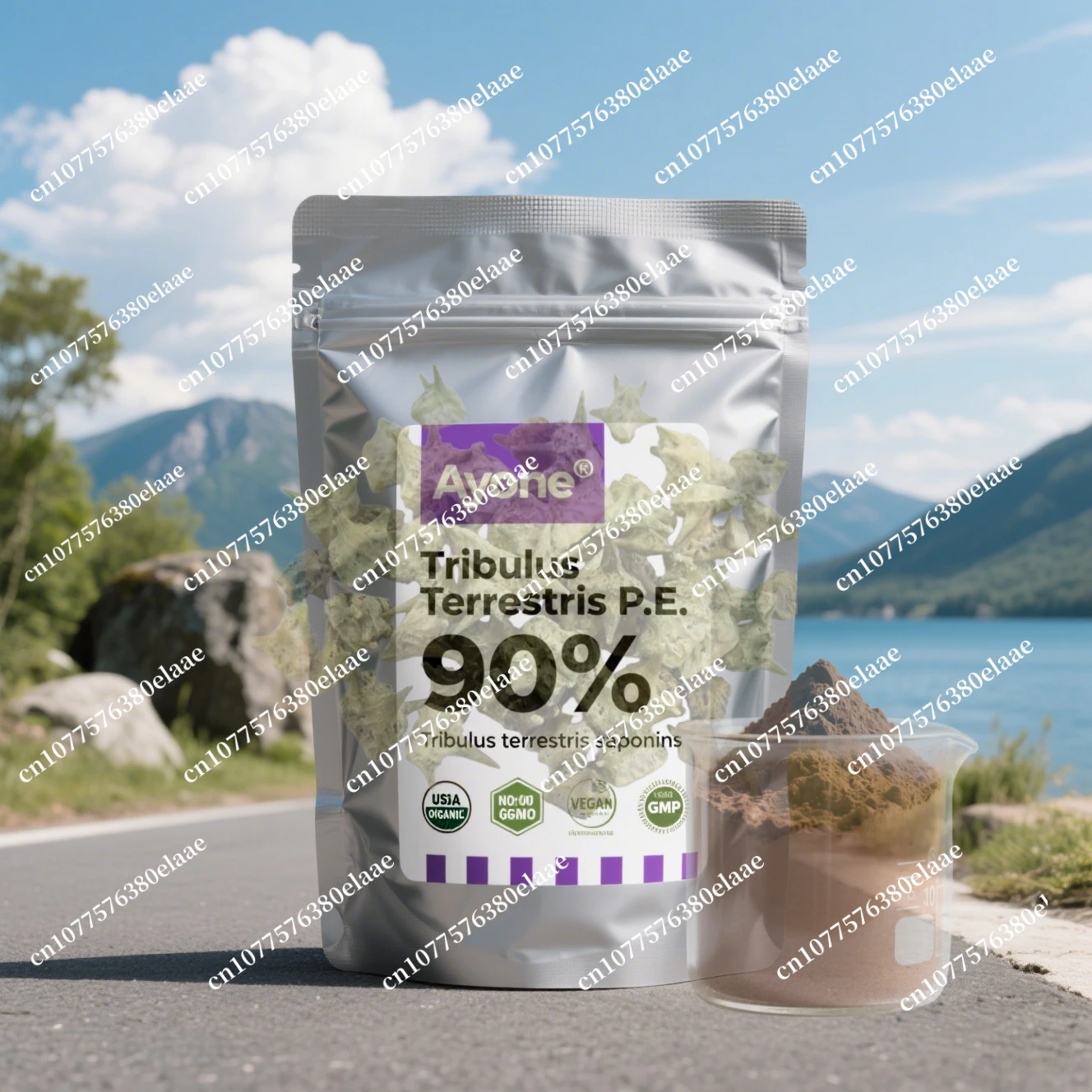 

Индивидуальные многоразовые пакеты для экстракта Tribuluse Terrestrise, упаковка из алюминиевой фольги, для быстрой доставки