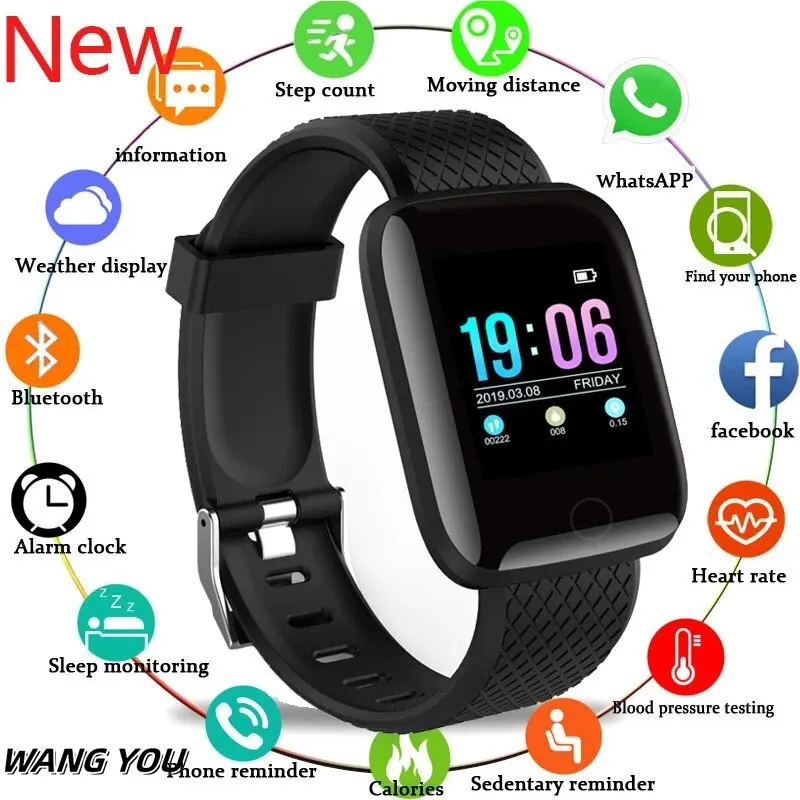 116Plus Smart Bracelet Sports Bracelet Bracelet Sports Pedometer Wireless Bluetooth Headsets Reminder Heart Rate Blood Pressure