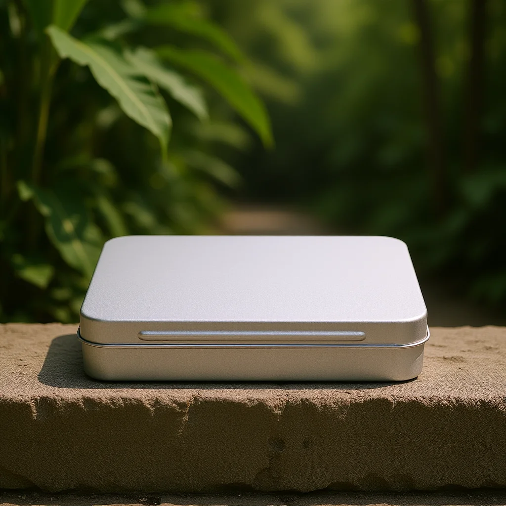 

Rectangular Metal Tinplate Box with Lid Small Tinplate Storage Container Candy Jewelry Holder Reusable Tin Box with Lid