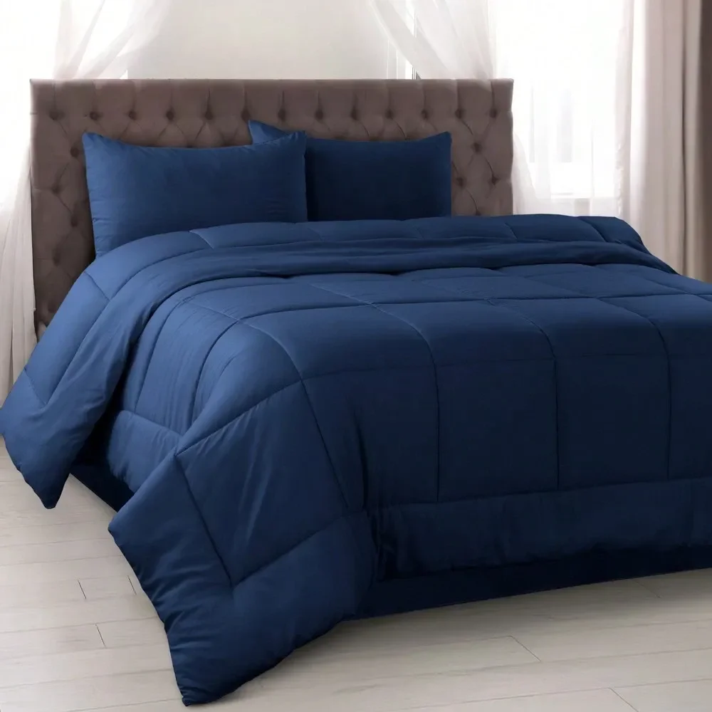 

Комплект постельного белья Lux Decor Collection: легкое микрофибровое одеяло с плюшевой текстурой, роскошный дизайн, всесезонное тепло, элегантное постельное белье.