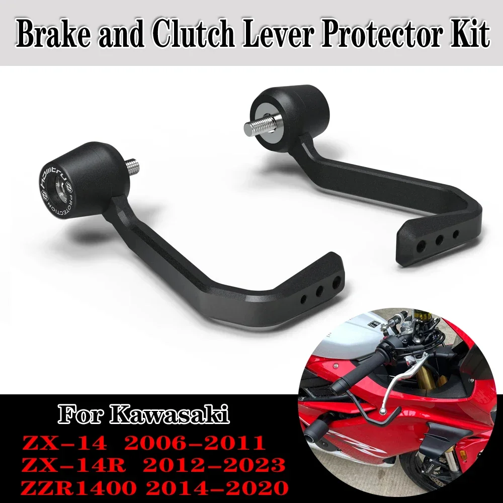 

For Kawasaki ZZR1400 ZX-14 ZX-14R 2006-2023 Motorcycle Brake and Clutch Lever Protector Kit
