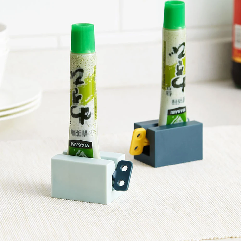 

4 Pcs Toothpaste Squeezer Multiple Dispenser White Color Tube Japanese-style