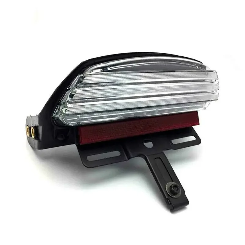 Custom Motorcycle Tri-Bar LED Rear Tail Brake Fender Tip Light For Harley Touring FXST FXSTB FXSTC FXSTS FLSTSB