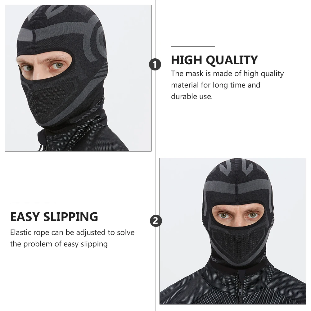 

1Pc Windproof Cover Cotton Outdoor Riding Face Mask Adjustable Elastic Strap Winter Breathable Protective Cover