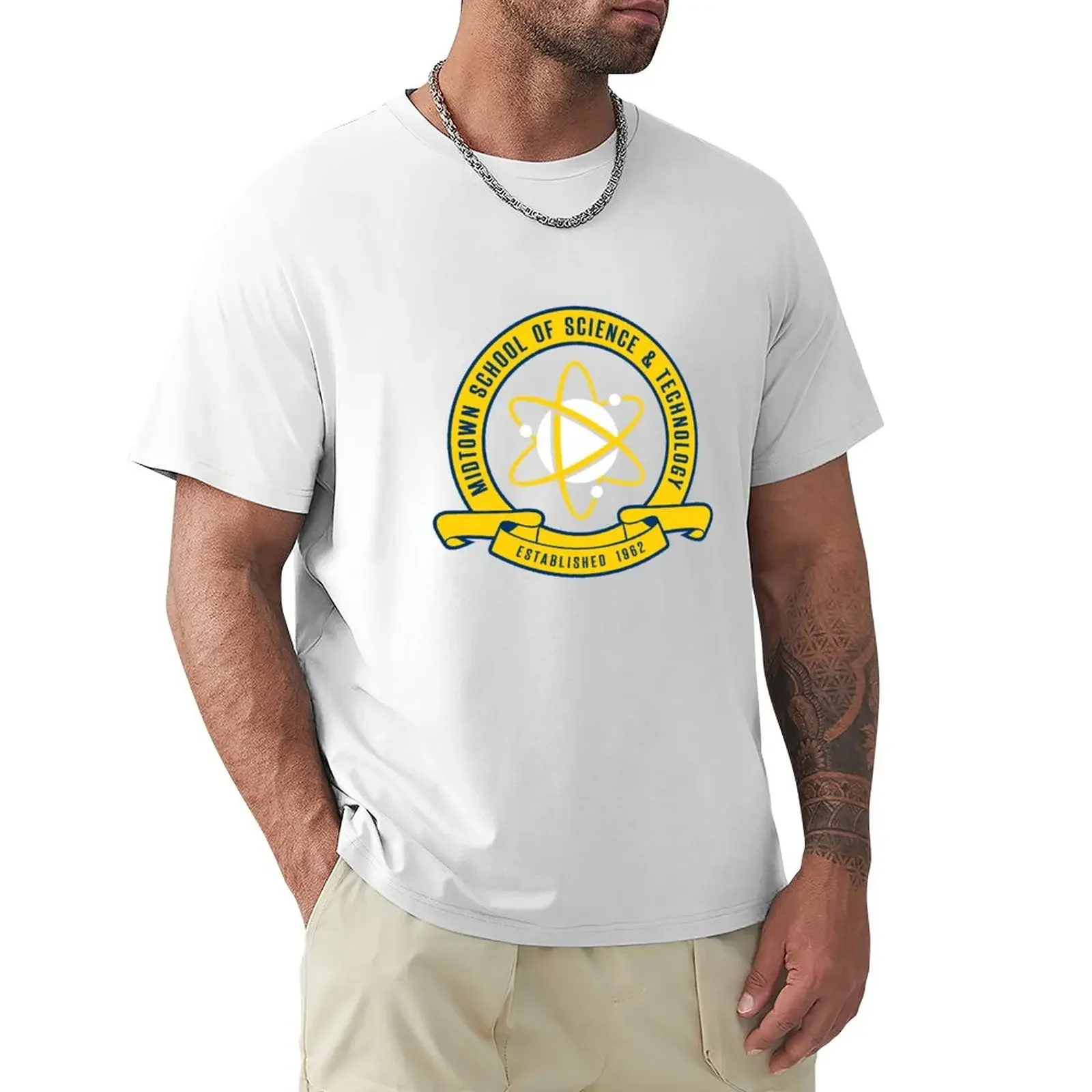 Midtown School of Science & Technology (No Background) T-Shirt Short sleeve tee Aesthetic clothing t shirt men