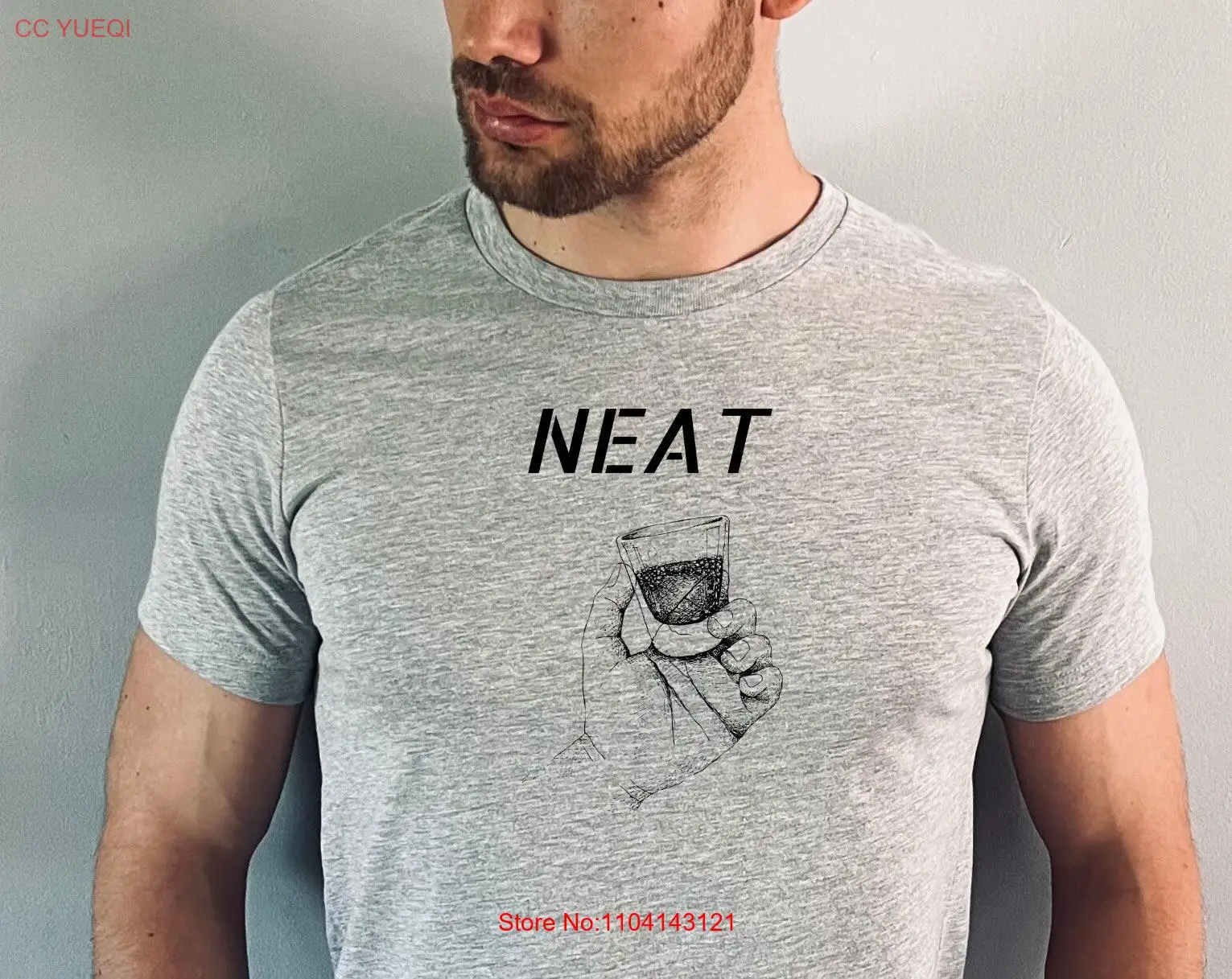 Funny Bourbon T Shirt Neat Lover long or short sleeves