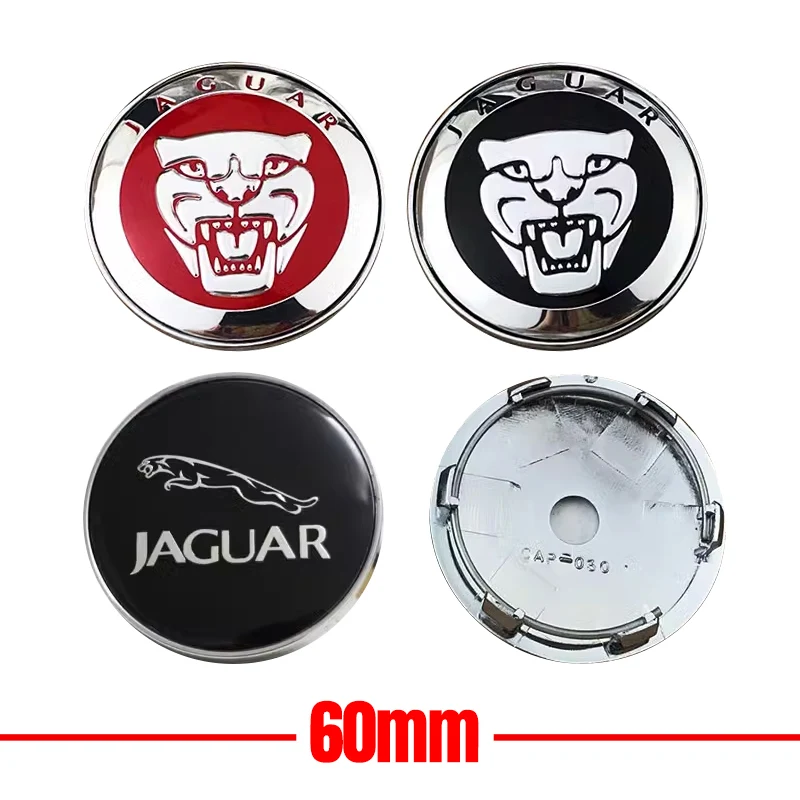 4Pcs 59mm Car Wheel Center Hub Caps Covers for Jaguar XF XJ-S XJ-6 X-Type XE S-Type F-PACE F-Type XK8 XK XKR XFR Accessories