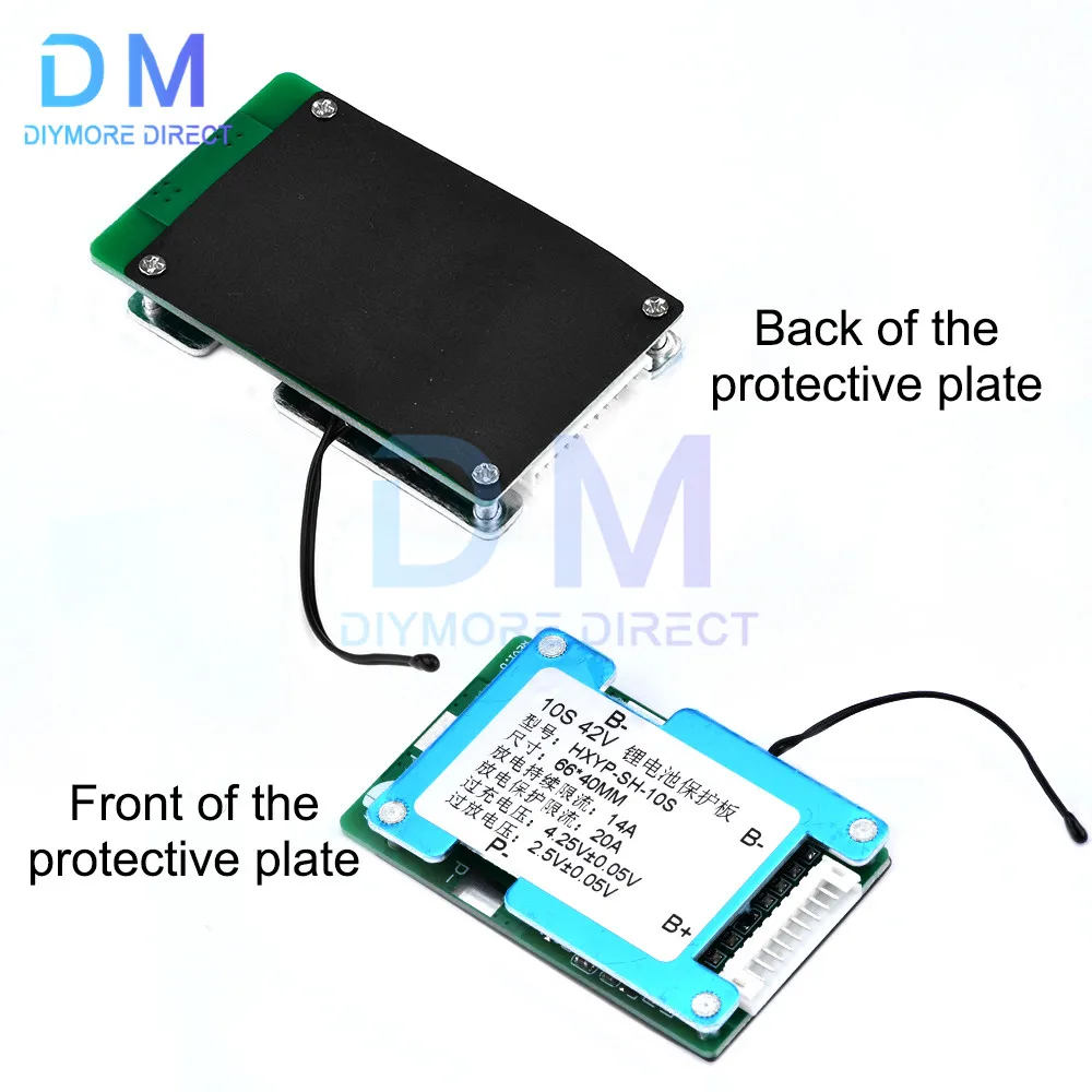 10S 42V 15S BMS Polymer Cell 18650 Lithium Battery Protection Board With Balance Built-in Temperature Control