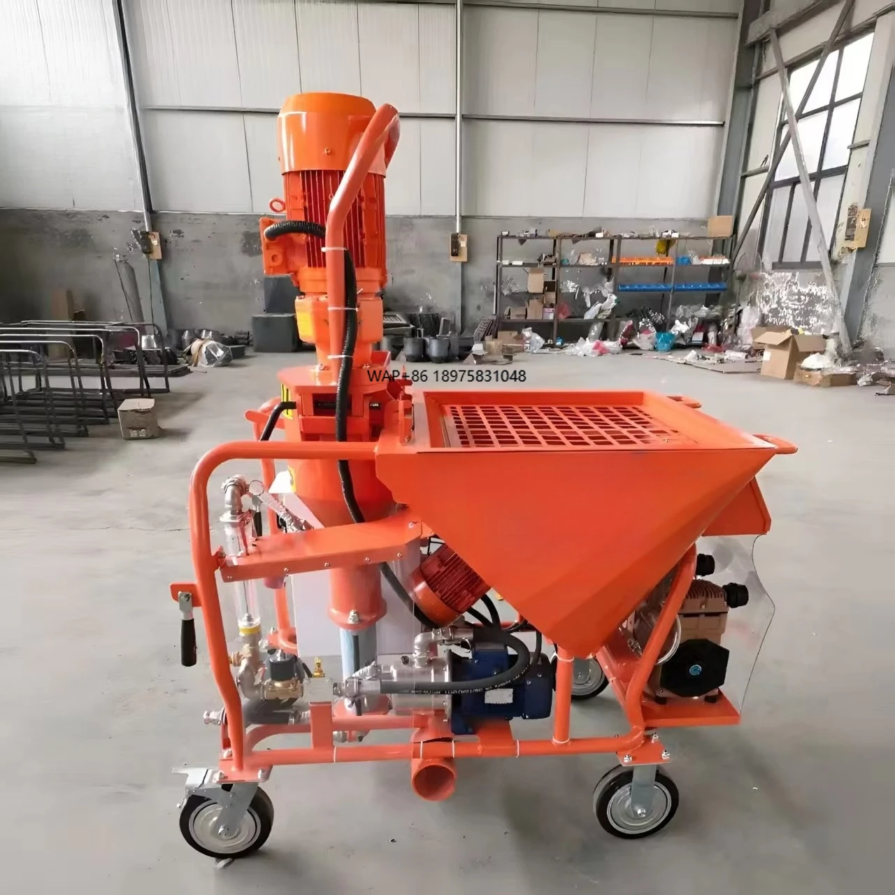 

High Pressure Automatic Wall Dry Cement Sand Mortar Gypsum Plaster Dustless Spray Machine for Sale