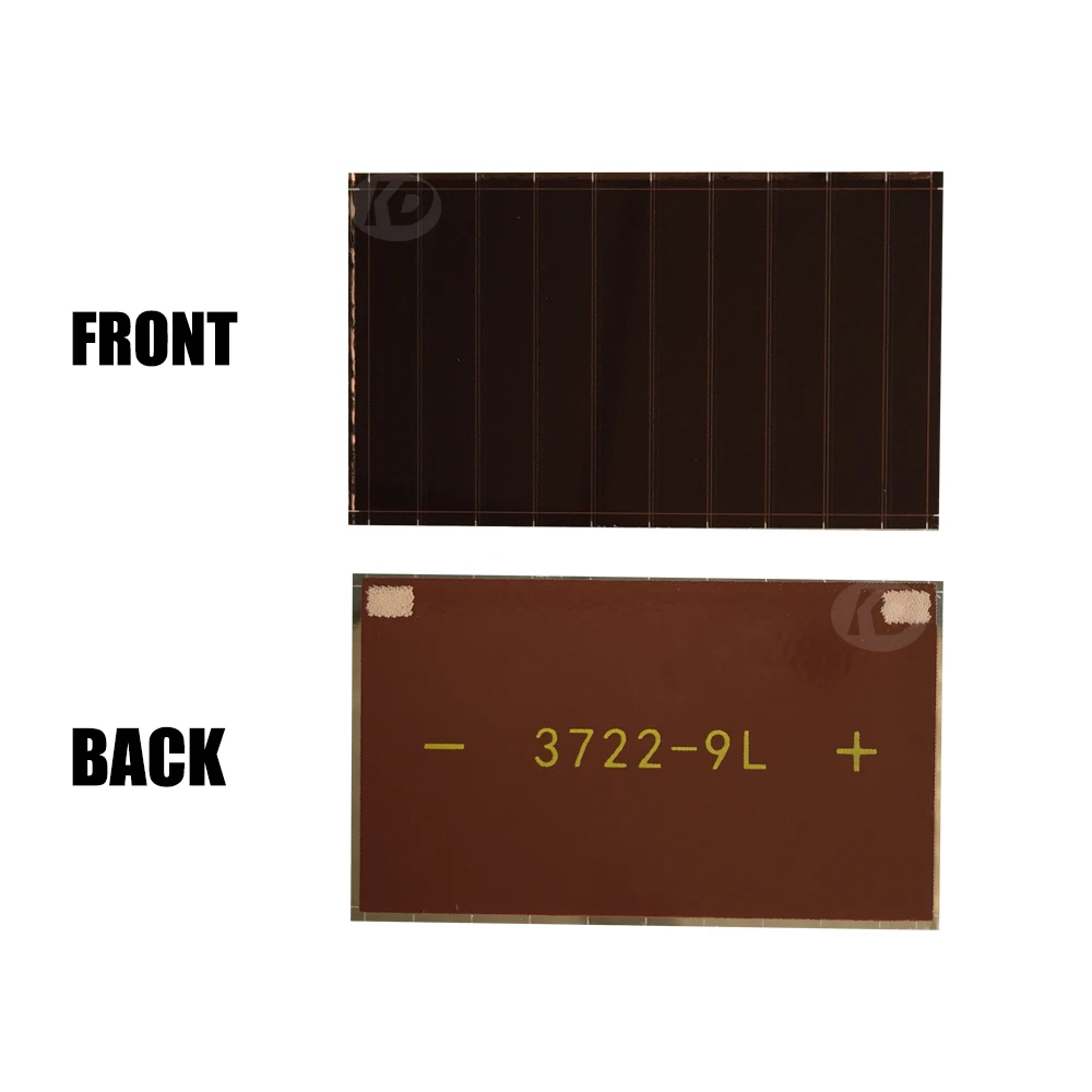 

3.3V 6μA 37×22mm 9 Cells indoor dim light Solar Panels Solar Cells amorphous solar cells thin film solar cells