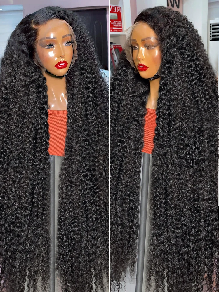 Melodie Curly 250% HD 13x6 Lace Front Human Hair Wigs Transparent 5x5 Glueless Ready To Wear Deep Wave Bob 13x4 Lace Frontal Wig