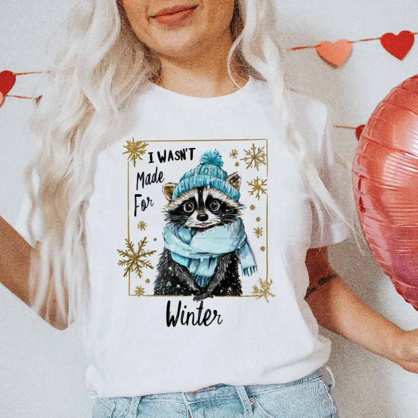 Pattern Valentine's Day Harajuku T-Shirt Kawaii Printed Short Sleeve 90s Printed Women's Round Neck Casual Basic Top T-Shirt