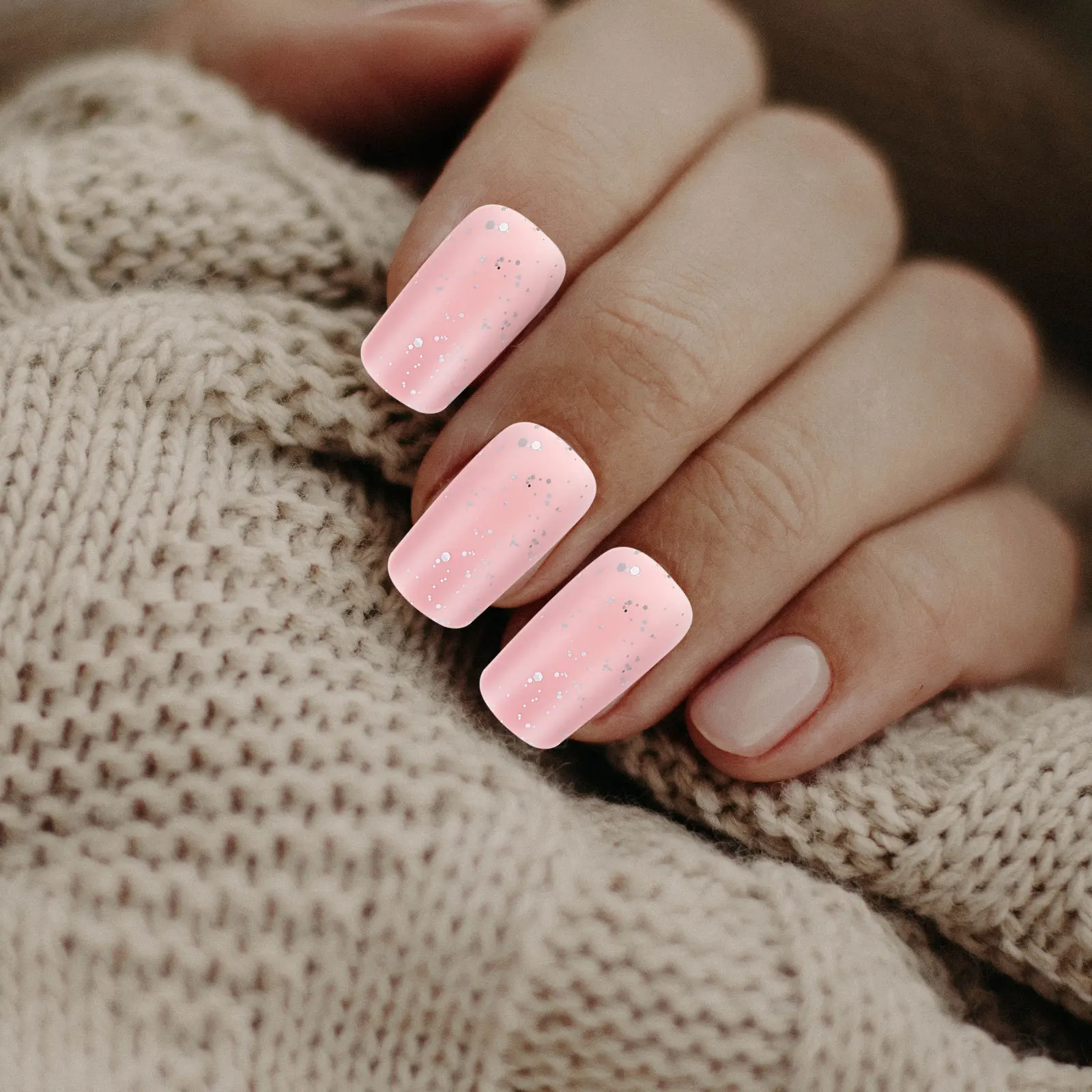 

24pcs Matte Press False Nail Tips For Women Glue On Manicure Art Supplies Fake Nails Kit French Nails Press On