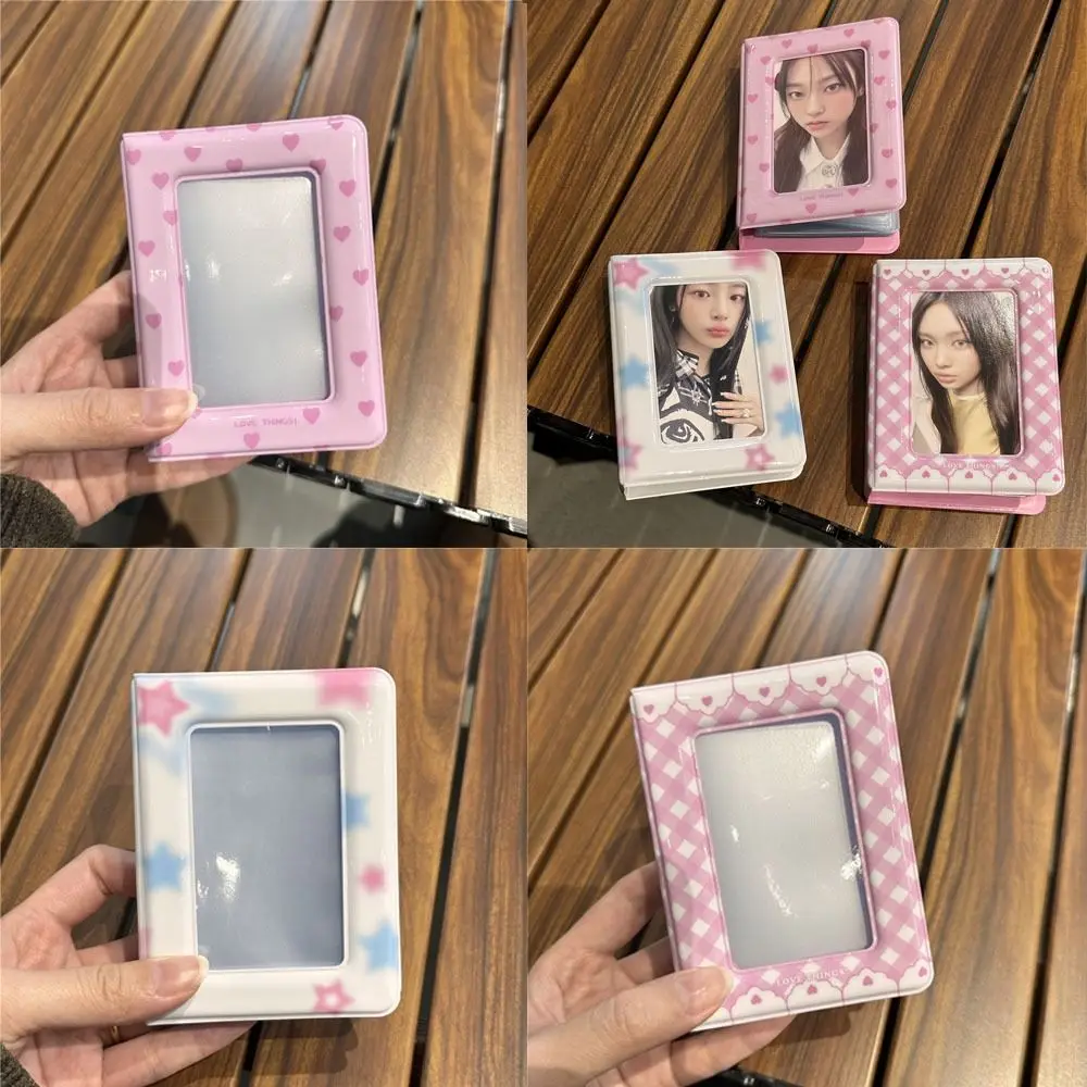 Album Mini Kpop da 3 pollici Album fotografico con raccoglitore di carte con nome carino con 20 tasche Album fotografico con libretto di carte