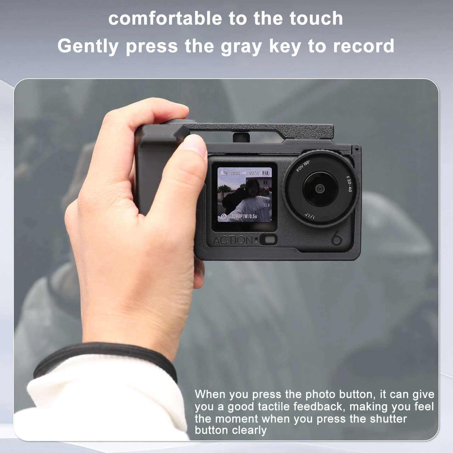 

For DJI Osmo Action6 Street Grip Vlog Holder Combo 3D Printing Camera Grip Holder Camera Grip Camera Accessories