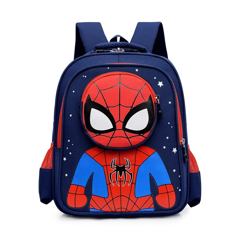 Herocross Spiderman Backpacks Super Heroes Student School Bag Cartoon 3d Stereo Kindergarten Backpack Children\'s Travel Bag Gift