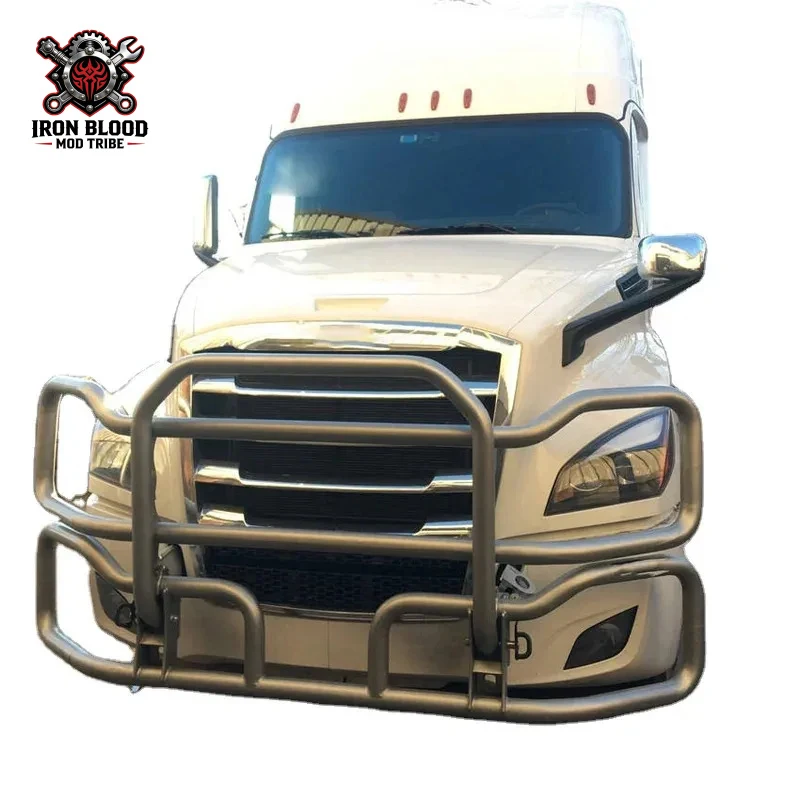 Suitable for SEMI Big Truck Accessories Front Bumper Bull Bar Deer Grille Guard Freightliner Cascadia view 2