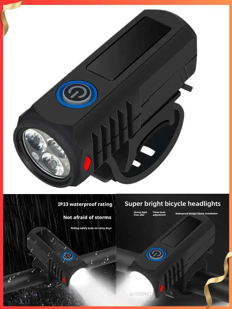AliExpress NONE Portable Cycling Bicycle Light With USB Charging Night Riding Headlight For Outdoor Cycling Mountain Lamp Bicycle Accessorie