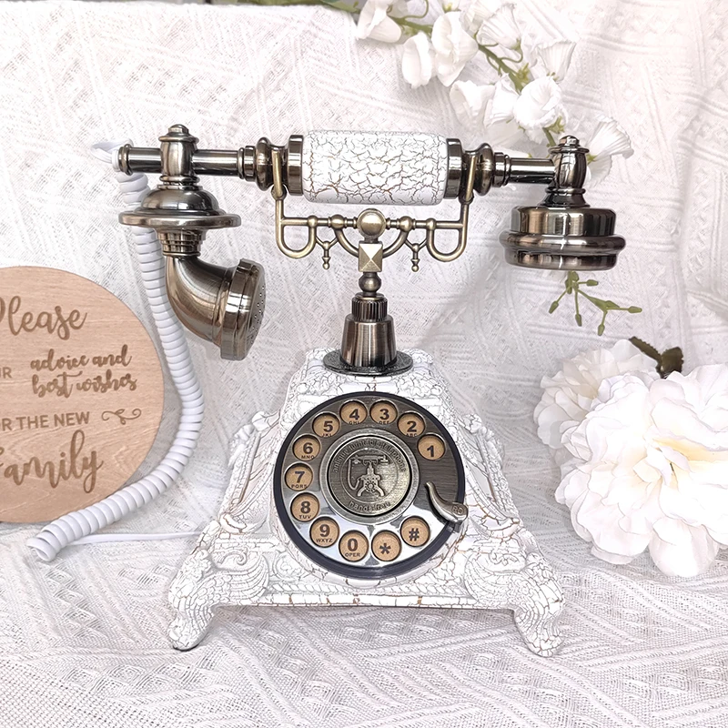 European Vintage Telephone Party Birthday Wedding Audio Message Book Unique Voice Blessings Real Emotions Precious Memories