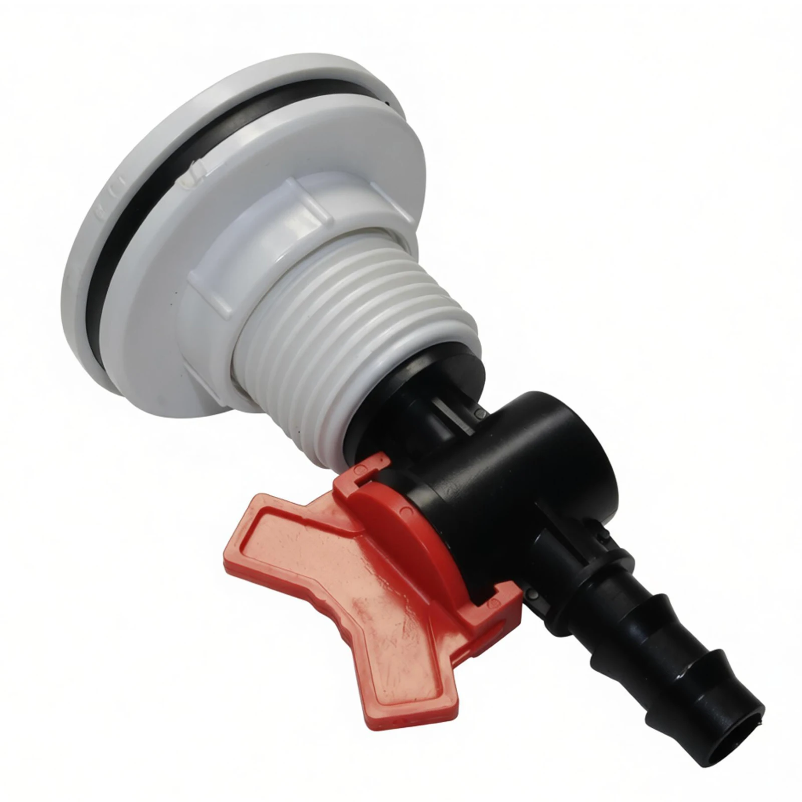 2Pcs Kit Garden Irrigation 3/4'' 1/2'' IBC Water Tank Through Plate Flange External Thread Pipe Joint Valve Connection Watering