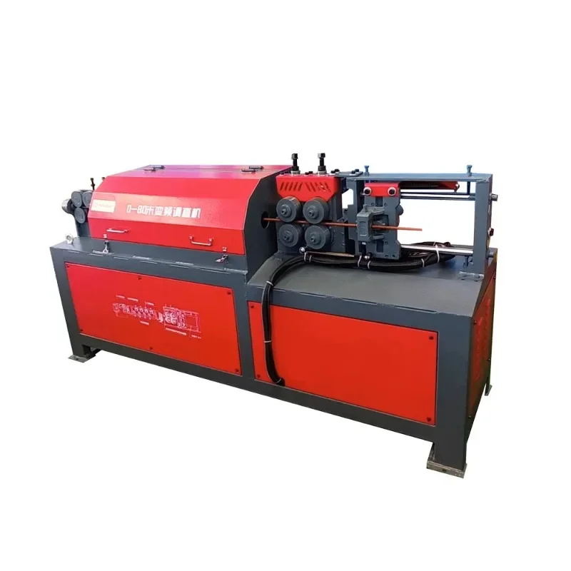 Wire Straightening Machine 6-14mm Steel Bar Straightening and Cutting Machine with Hydraulic Cutting