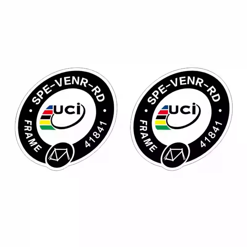 

2PCS Funny Union Certification Label Sticker Custom Frame Name ID Warning Decal For Bicycle