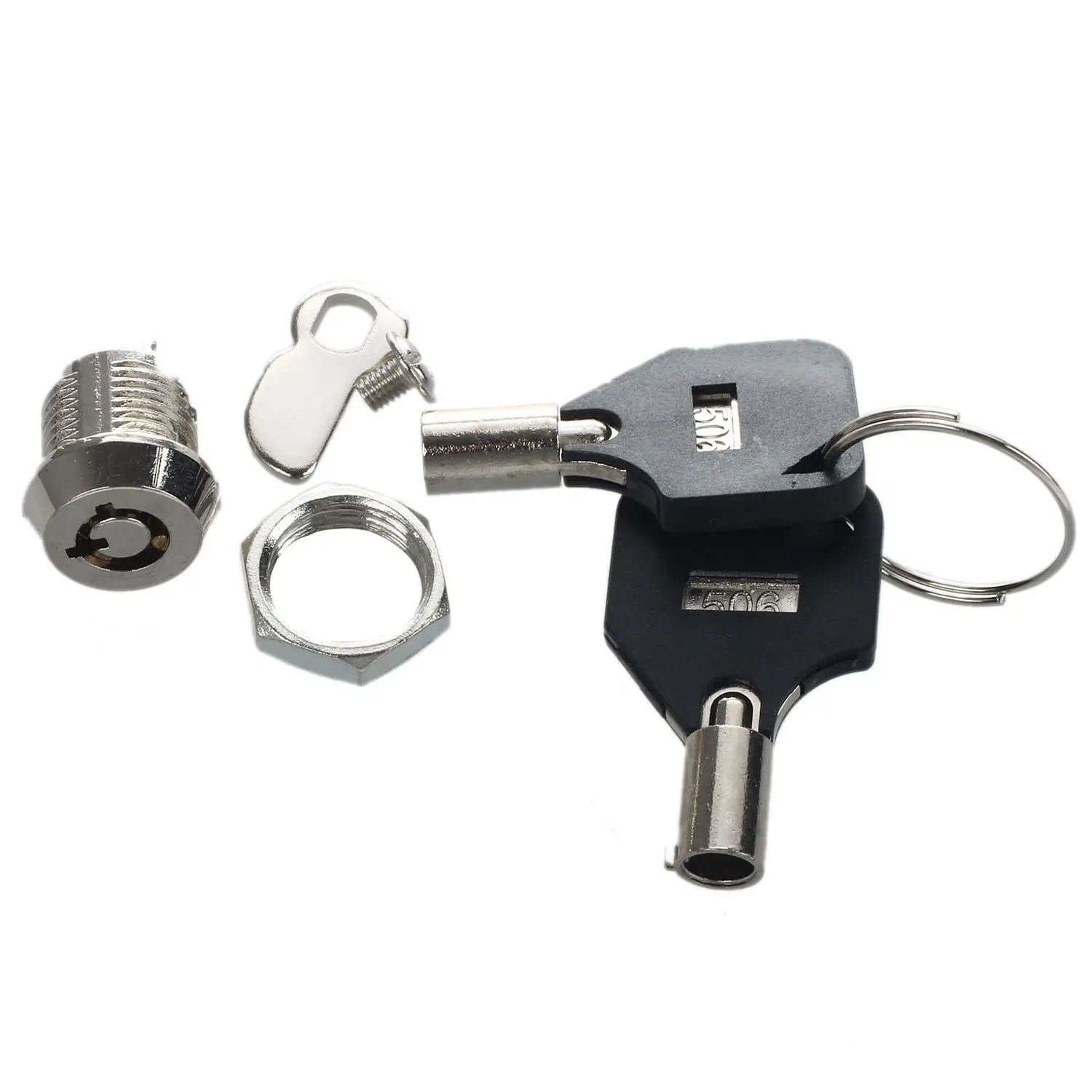 AT4112mm Threaded Keyed Quarter Turn Cam Lock for Drawer Box Locker