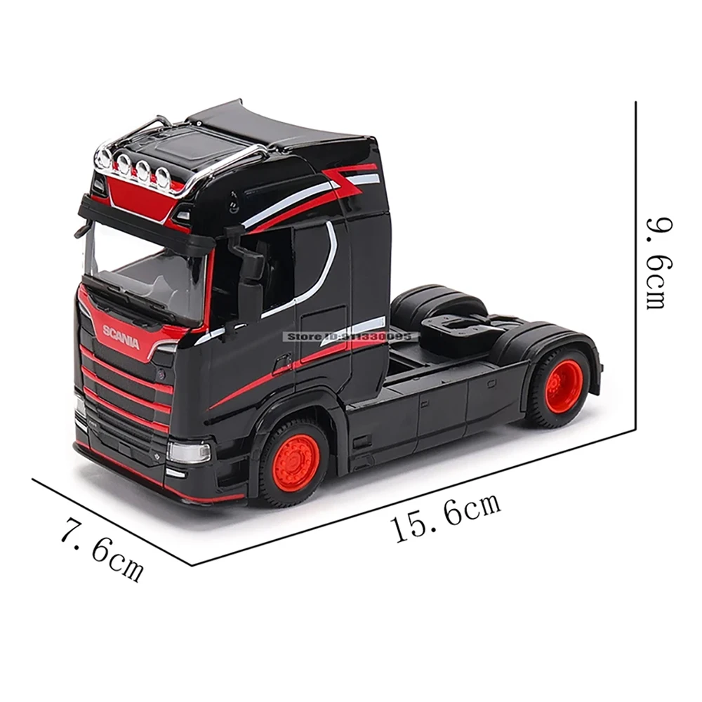 Bburago 1:43 lveco S-Way Scania 770 S before transportation Car Model Collection Level static die cast car collectible gift toy
