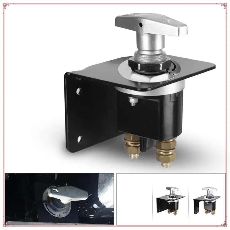 

12V Battery Switch Heavy Duty Battery Circuit Cutter Disconnecter Isolator With Keyhole For RV Camperize Easy To Use A