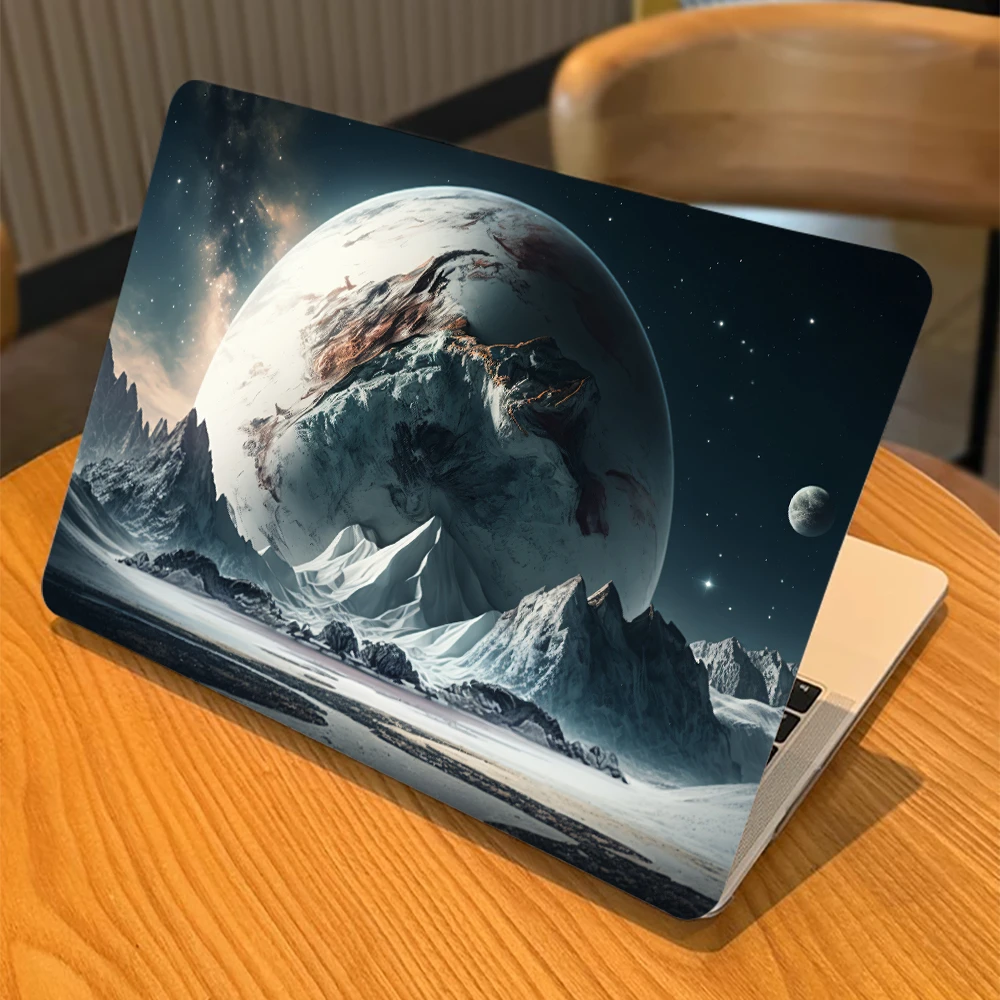 

Laptop Case for MacBook Pro 14 M4 2024 Case M2 M3 A3112 Hard Shell for MacBook Air 13 13.6 15 A3241 2025 Moon Base Print Case