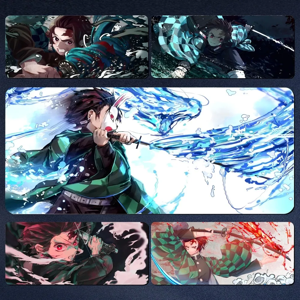 

Anime Demon Slayer Kimetsu No Yaiba Kamado Tanjirou Mousepad Large Gaming Mouse Pad LockEdge Thickened Computer Keyboard Table