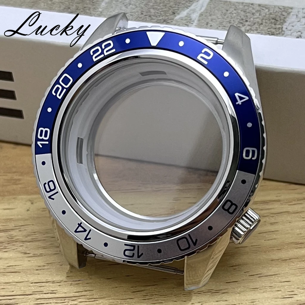 

44 мм, высококачественный корпус из нержавеющей стали 904L, корпус из минерального стекла, подходит для NH34, NH35, NH36, механические аксессуары для часов ﻿