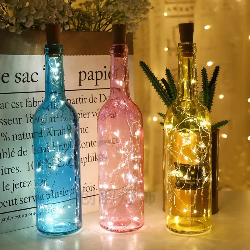 LED Fairy Cooper Wire Light, Gypsophila Icicle String, Holiday, Christmas Party, Garland, Table Lamp Decor, 6Pcs a Pack