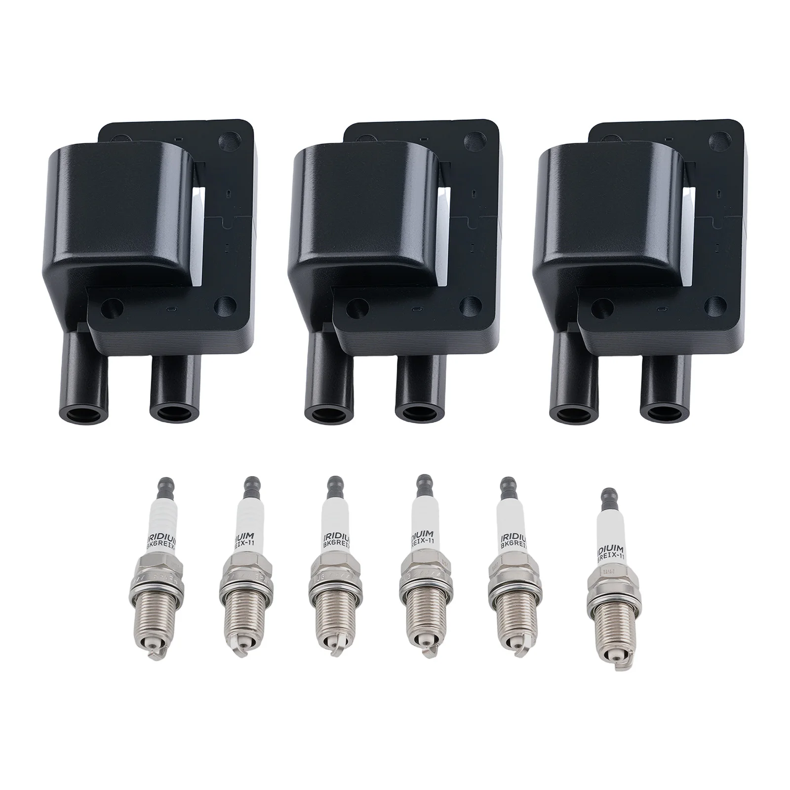 

3x Ignition Coils 6x Spark Plugs for 92-95 Mitsubishi Diamante 3.0L V6 MD346835